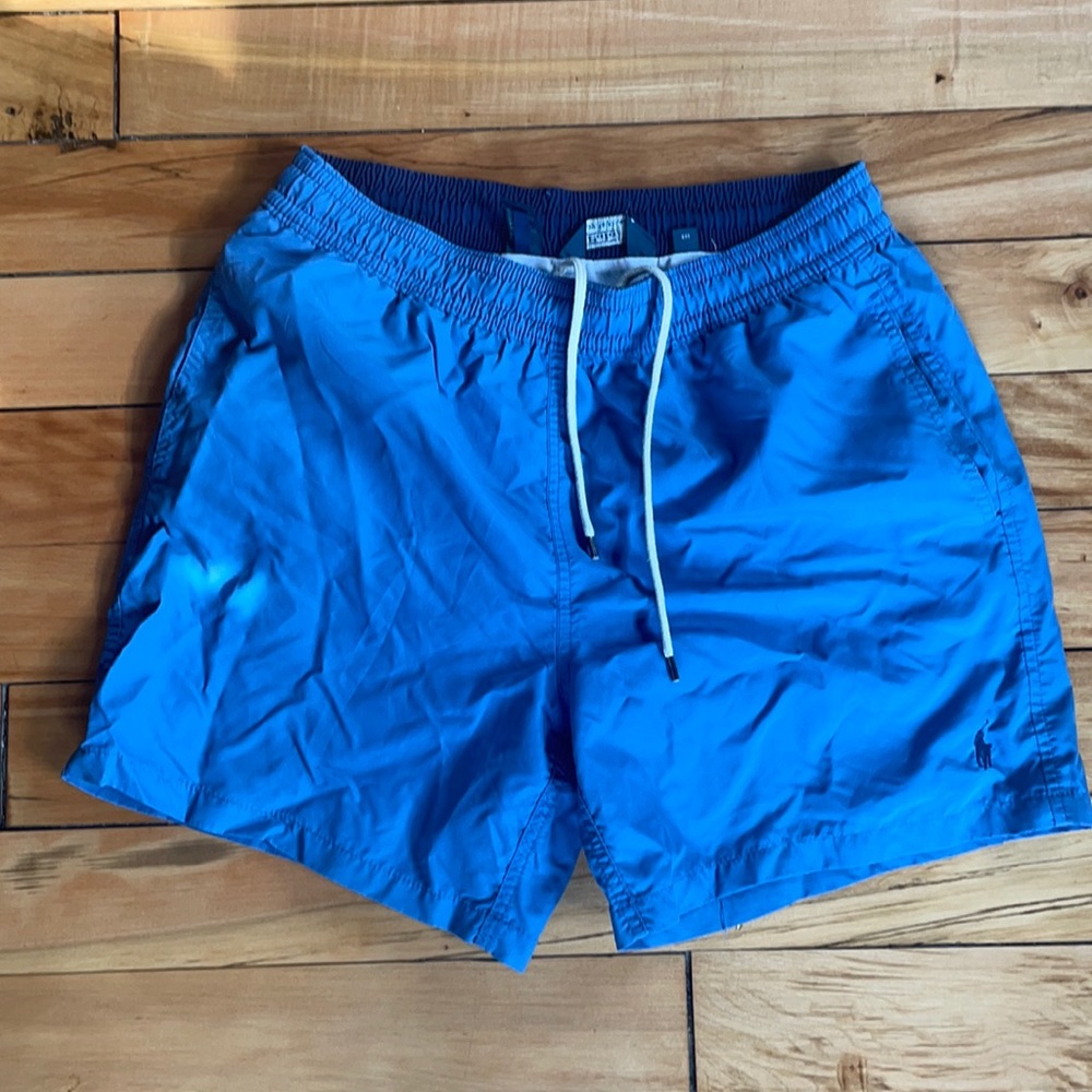 Blue swim trunks